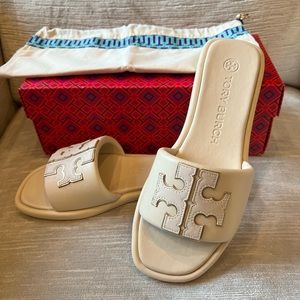 Tory Burch Double T Sport Slide